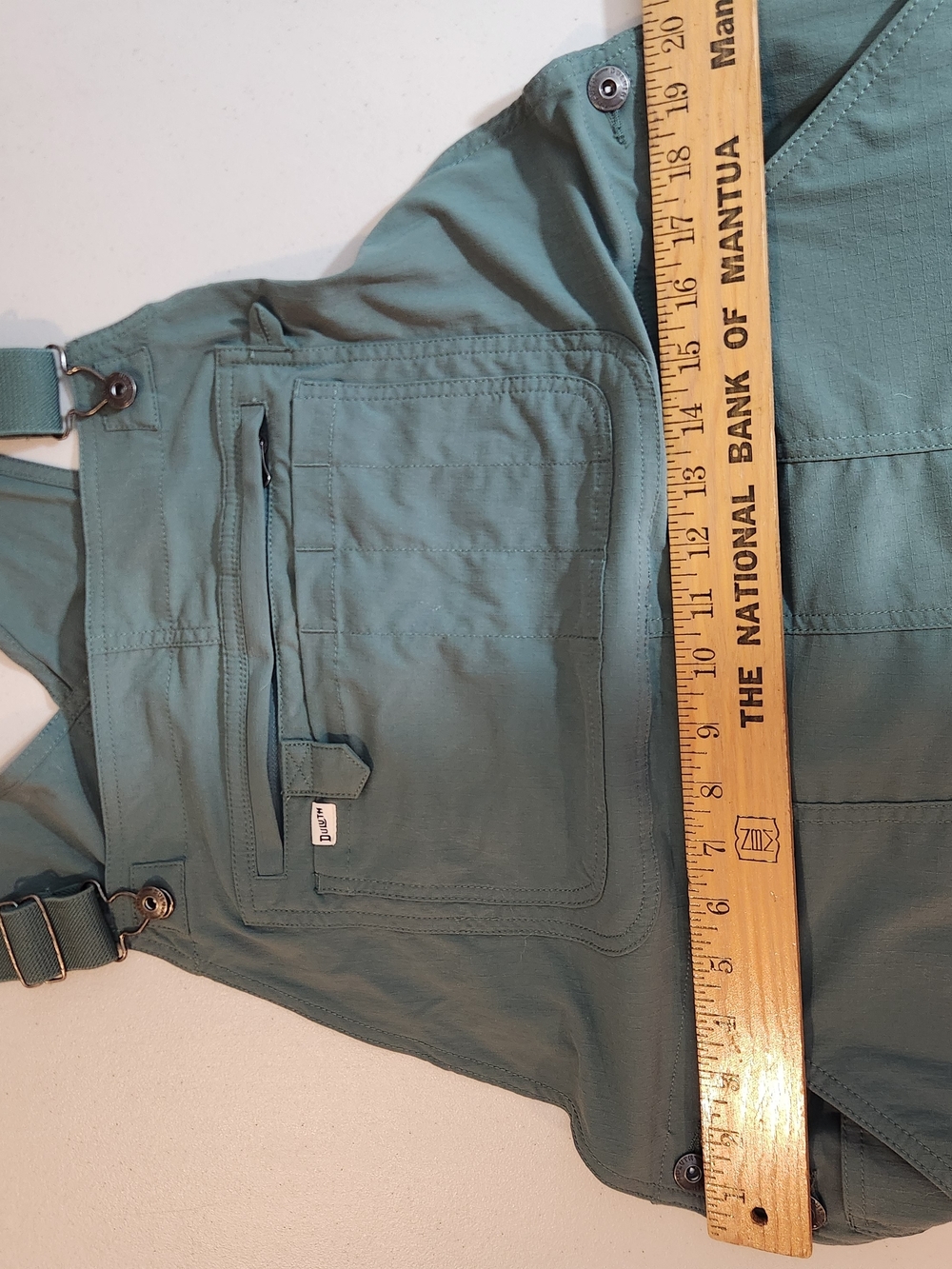 Duluth Trading Co Green Women's Gardening Heritage Overalls XL 33" Utility - Picture 7 of 11